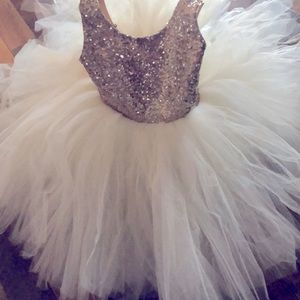 Custom made Sequin tutu baby girl dress